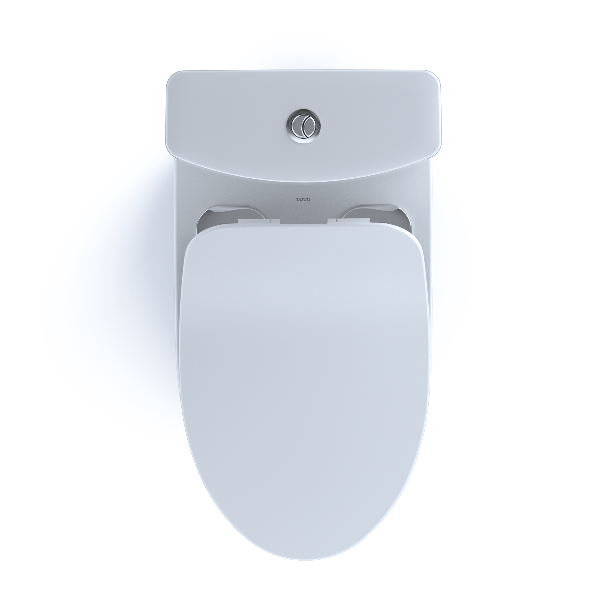 TOTO Aquia IV Two-Piece Elongated Dual Flush 1.28 and 0.9 GPF Toilet with CEFIONTECT and SoftClose Seat, WASHLET+ Ready, Cotton White, Vitreous China, MS446234CEMFGN#01