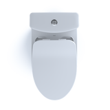 TOTO Aquia IV Two-Piece Elongated Dual Flush 1.28 and 0.9 GPF Toilet with CEFIONTECT and SoftClose Seat, WASHLET+ Ready, Cotton White, Vitreous China, MS446234CEMGN#01