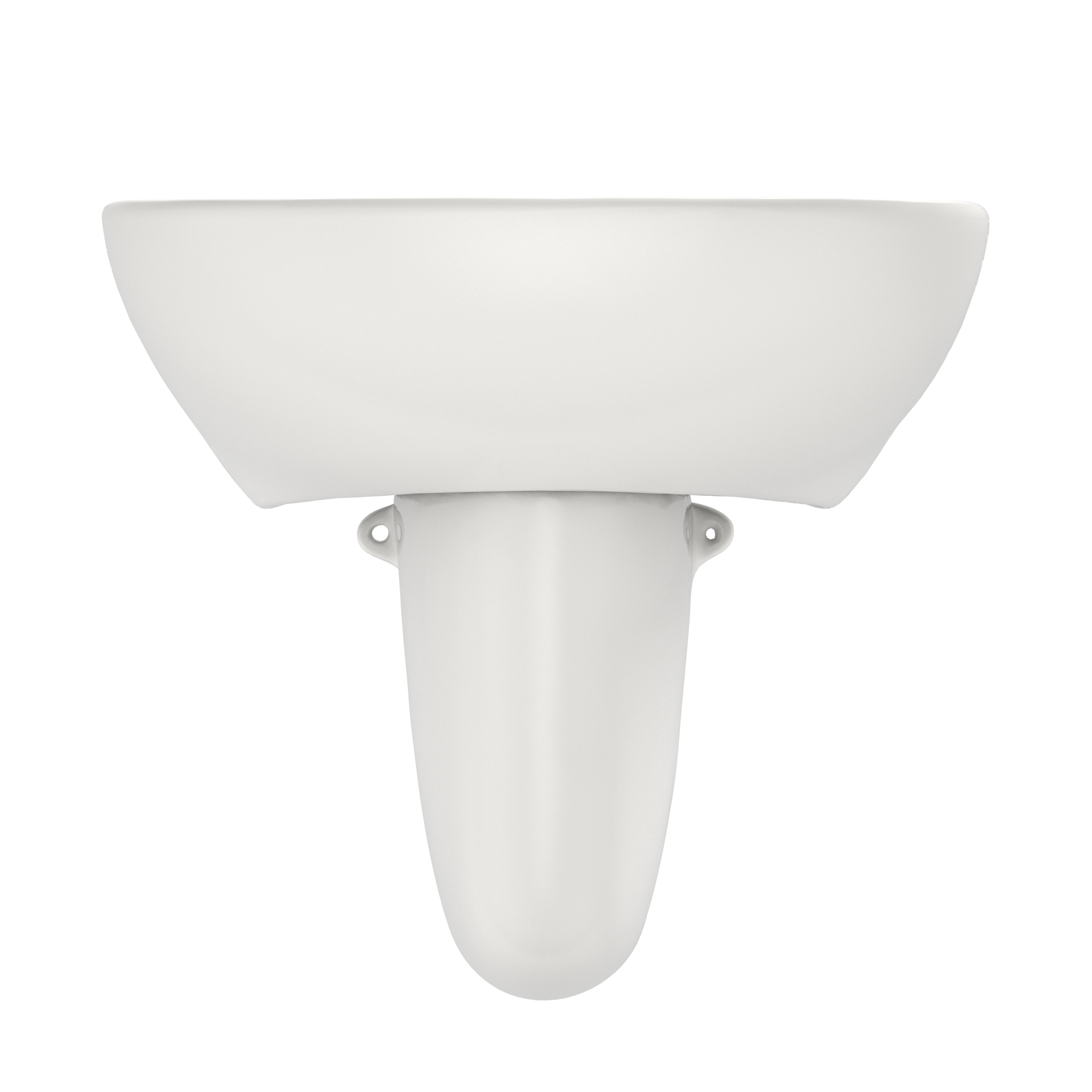 TOTO Supreme Oval Wall-Mount Bathroom Sink with CEFIONTECT and Shroud for 4 Inch Center Faucets, Colonial White, Vitreous China, LHT241.4G#11