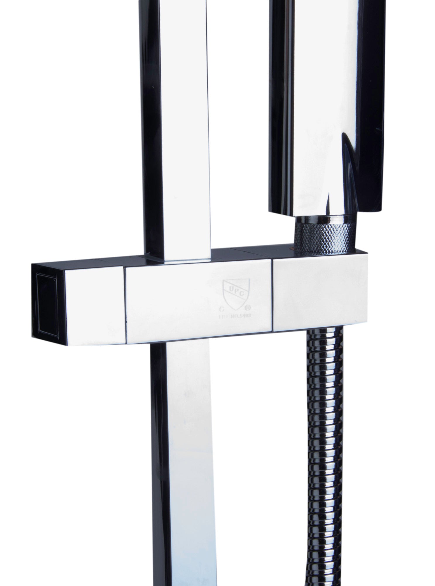 Alternative View of ALFI brand AB7606-PC Polished Chrome Sliding Rail Hand Held Shower Head Set with Hose, Brass
