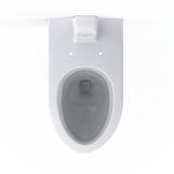 TOTO TORNADO FLUSH Commercial Flushometer Wall-Mounted Toilet with CEFIONTECT, Elongated, Cotton White, Vitreous China, CT728CUVG#01