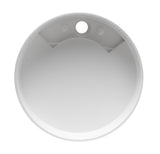 ALFI brand 15.13" x 15.13" Round Above Mount Resin Bathroom Sink, White Matte, No Faucet Hole, ABRS15R