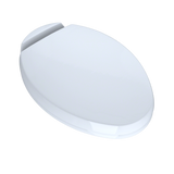 TOTO Oval SoftClose Non Slamming, Slow Close Elongated Toilet Seat and Lid, Cotton White, Plastic, SS204#01