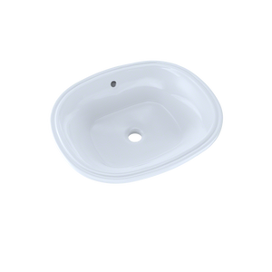 Alternate Image for TOTO Maris 17-5/8" x 14-9/16" Oval Undermount Bathroom Sink with CEFIONTECT, Cotton White, Vitreous China, LT483G#01