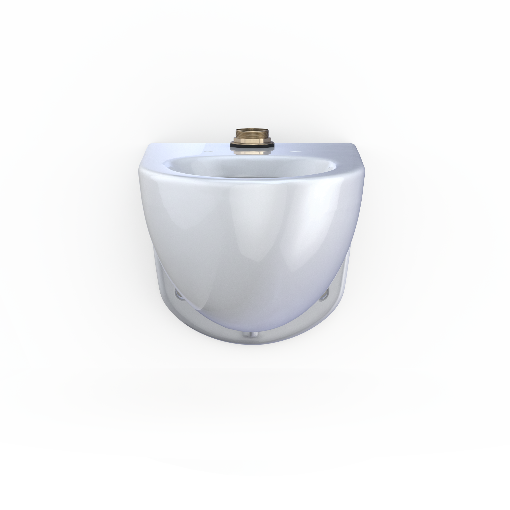 TOTO TORNADO FLUSH Commercial Flushometer Wall-Mounted Toilet, Elongated, Cotton White, Vitreous China, CT728CU#01