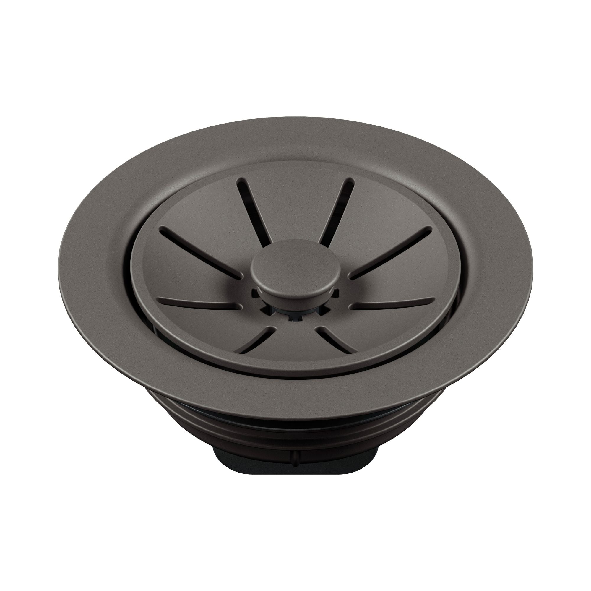 Blanco Essential Silgranit Color-Matched Disposal Flange Drain Insert with Waste Scraper - Volcano Gray