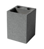 ALFI brand ABCO1019 4 Piece Solid Concrete Gray Matte Bathroom Accessory Set