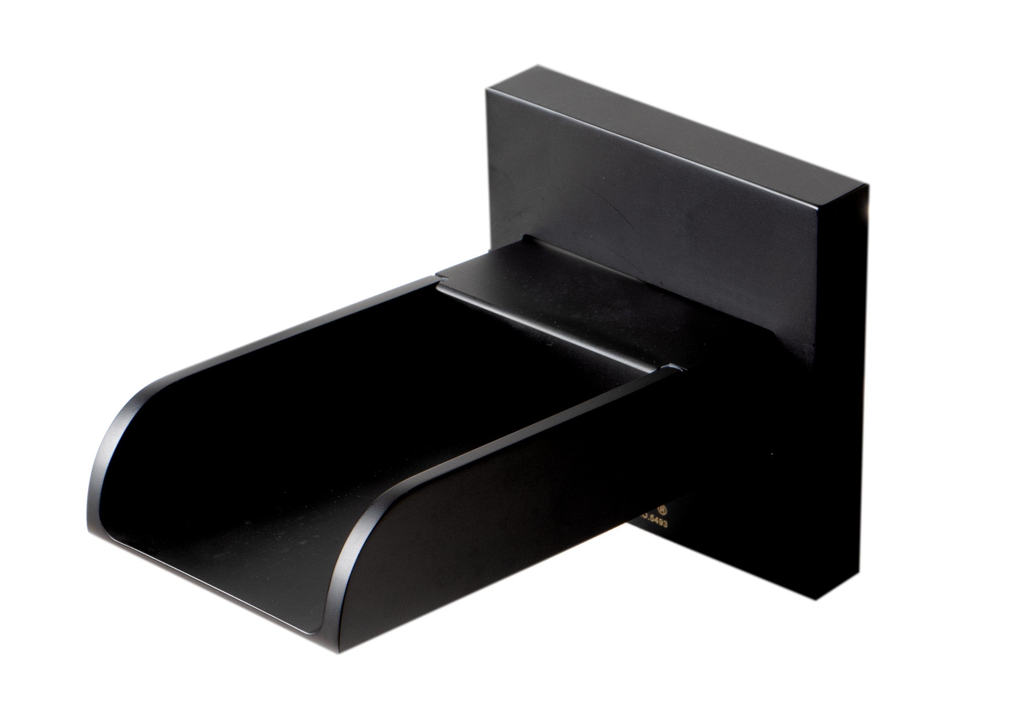 ALFI brand 1.2 GPM Lever Waterfall Spout Bathroom Faucet, Modern, Black Matte, AB1796-BM