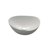 TOTO Kiwami Asymmetrical Vessel Bathroom Sink with CEFITONTECT, Cotton White, Ceramic, LT477G#01