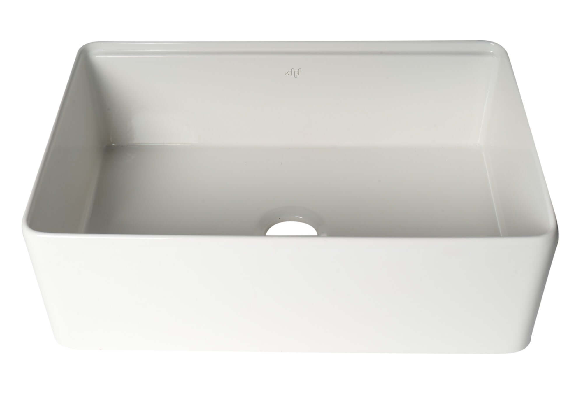 ALFI brand 30" Fireclay Workstation Farmhouse Sink with Accessories, White, ABFS3020-W