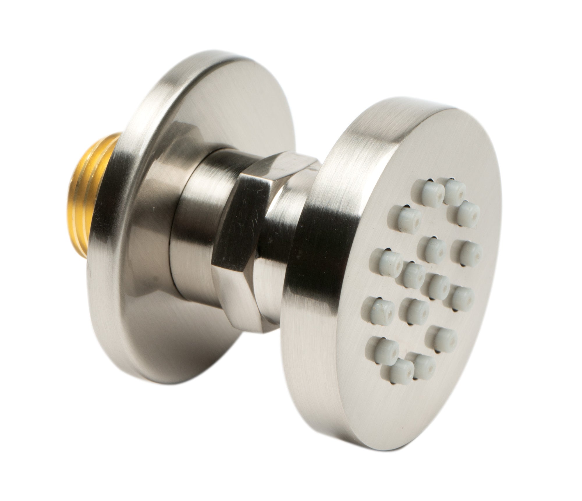 ALFI brand AB3830-BN Brushed Nickel 2" Round Adjustable Shower Body Spray, Brass