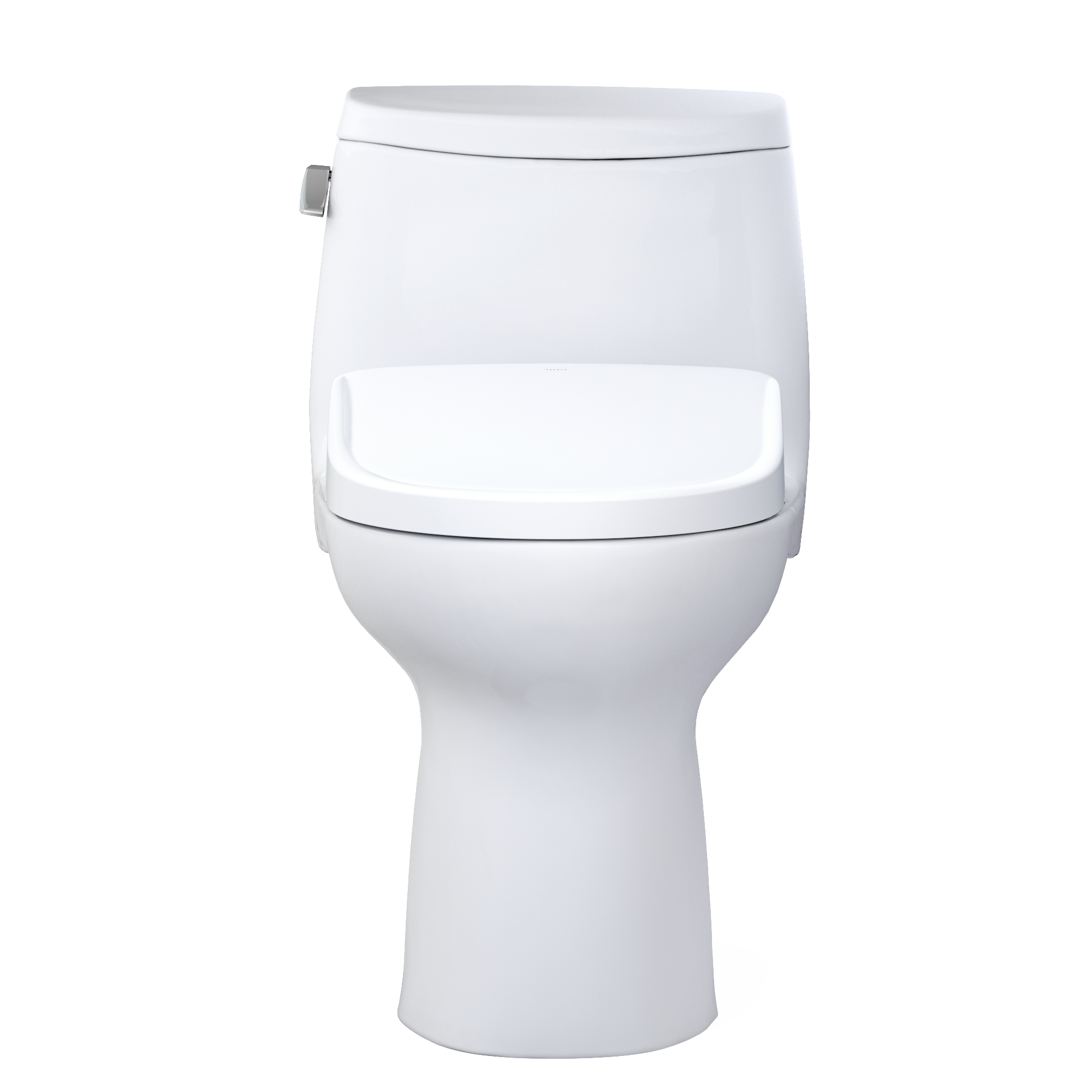 TOTO WASHLET+ UltraMax II One-Piece Elongated 1.28 GPF Toilet with Auto Flush WASHLET+ S7A Contemporary Bidet Seat, Cotton White, Vitreous China|Plastic, MW6044736CEFGA#01
