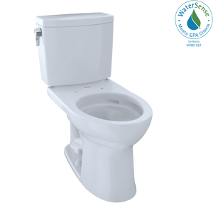 Alternate Image for TOTO Drake II 1G Two-Piece Elongated 1.0 GPF Universal Height Toilet with CEFIONTECT, Cotton White, Vitreous China, CST454CUFG#01