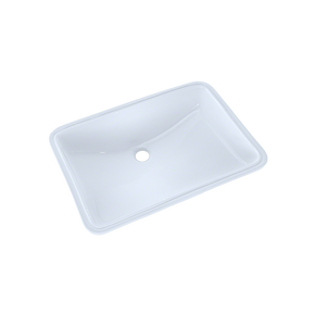Alternate Image for TOTO 21-1/4" x 14-3/8" Large Rectangular Undermount Bathroom Sink with CEFIONTECT, Cotton White, Vitreous China, LT540G#01