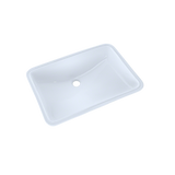 TOTO 21-1/4" x 14-3/8" Large Rectangular Undermount Bathroom Sink with CEFIONTECT, Cotton White, Vitreous China, LT540G#01