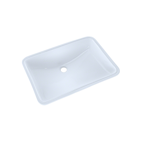 TOTO 21-1/4" x 14-3/8" Large Rectangular Undermount Bathroom Sink with CEFIONTECT, Cotton White, Vitreous China, LT540G#01