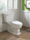 TOTO Eco Clayton Two-Piece Elongated 1.28 GPF Universal Height Toilet, Cotton White, Vitreous China, CST784EF#01