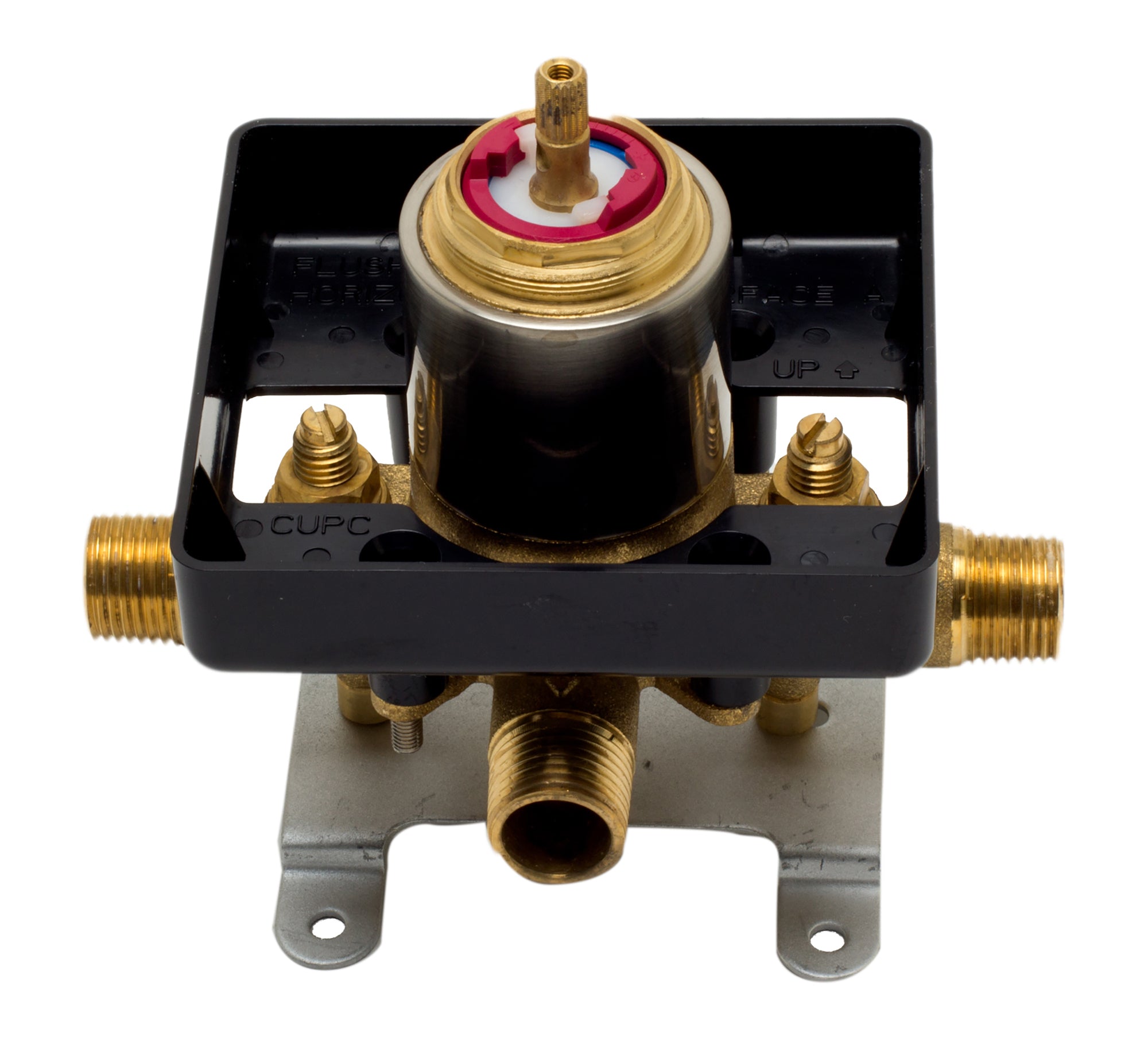 ALFI brand AB1601-BN Brushed Nickel Pressure Balanced Round Shower Mixer, Brass