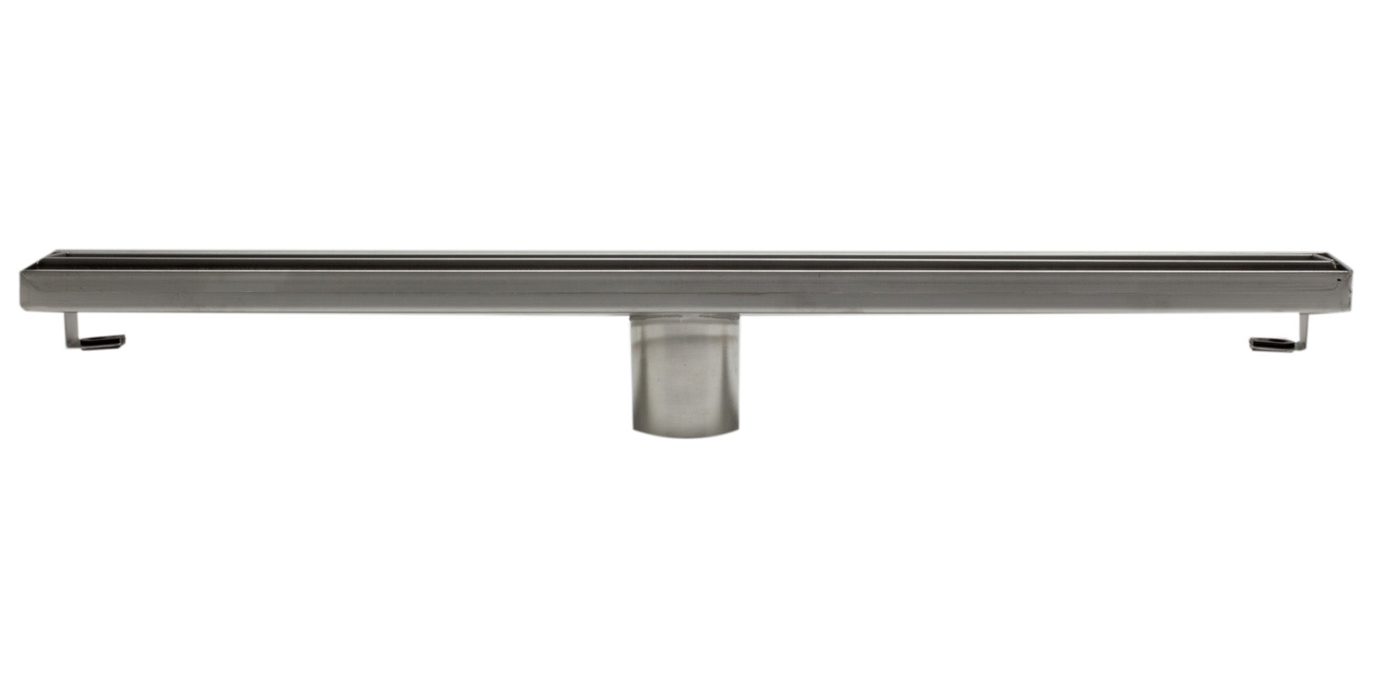 ALFI brand ABLD24A 24" Long Modern Stainless Steel Linear Shower Drain w/o Cover, Grey
