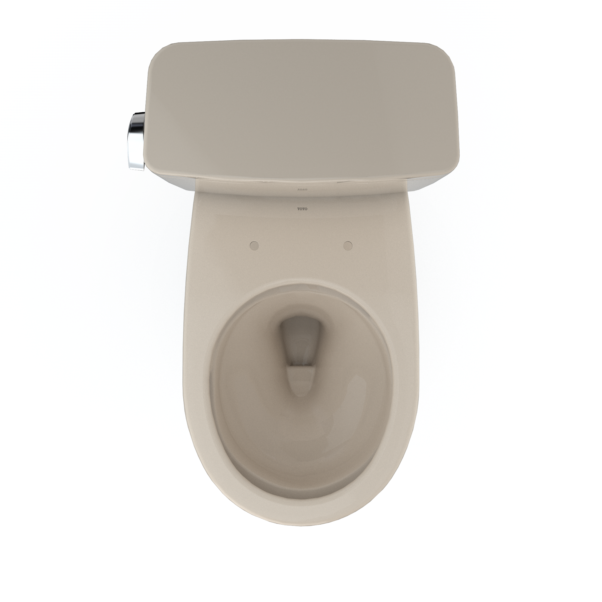 TOTO Drake Two-Piece Round 1.6 GPF Universal Height TORNADO FLUSH Toilet with CEFIONTECT, Bone, Vitreous China, CST775CSFG#03