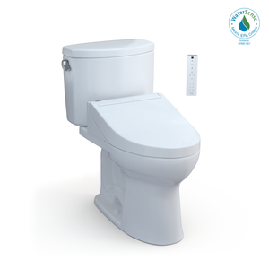 Alternate Image for TOTO WASHLET+ Drake II Two-Piece Elongated 1.28 GPF Toilet and WASHLET+ C5 Bidet Seat, Cotton White, Vitreous China|Plastic, MW4543084CEFG#01