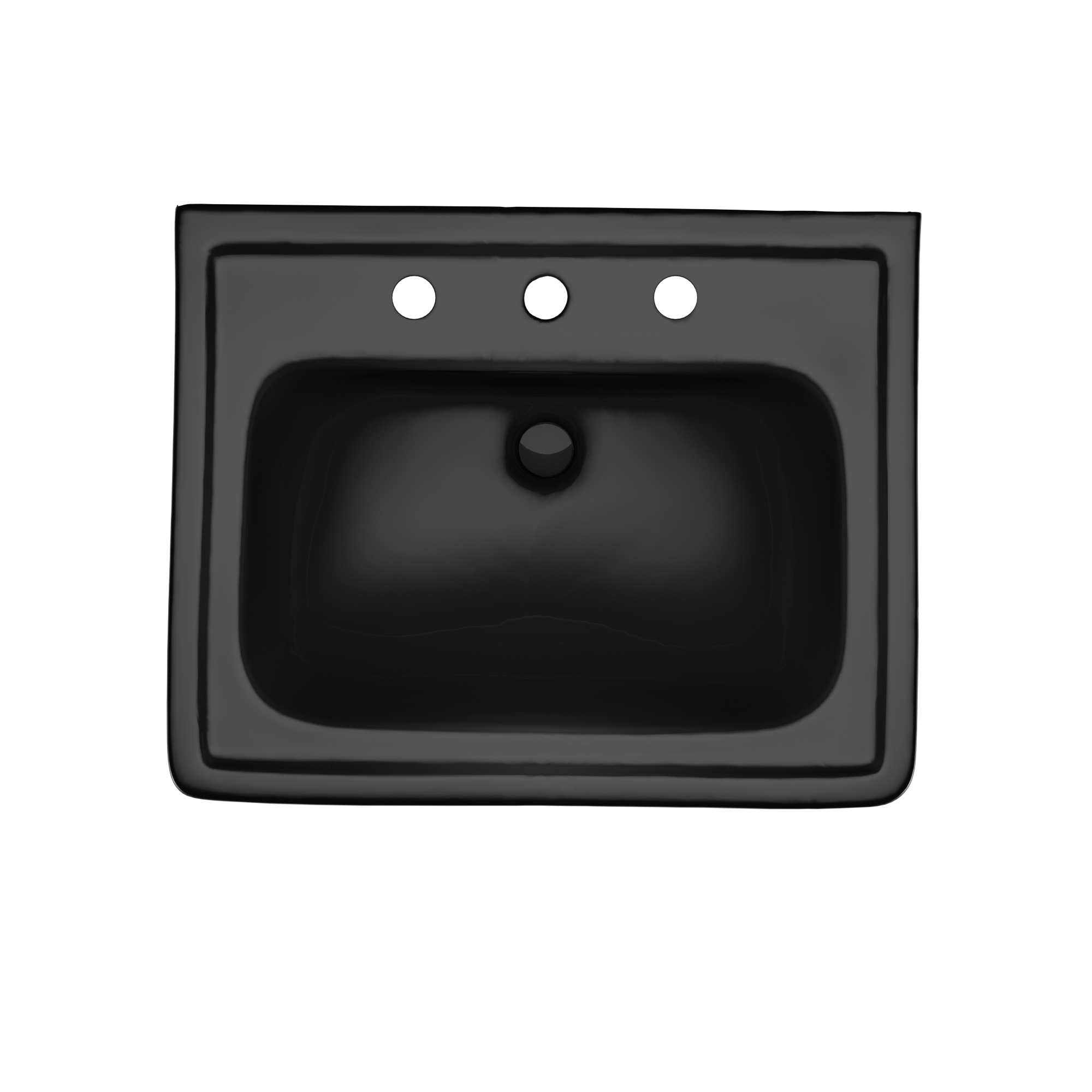 TOTO Promenade 24" x 19-1/4" Rectangular Pedestal Bathroom Sink for 8 inch Center Faucets, Ebony, Vitreous China, LPT532.8N#51