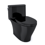 TOTO Nexus One-Piece Elongated 1.28 GPF Universal Height Toilet with SS124 SoftClose Seat, WASHLET+ Ready, Ebony, Vitreous China, MS642124CEF#51