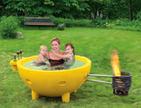 ALFI brand Circle Bathtub, Dark Blue, FireHotTub-DB