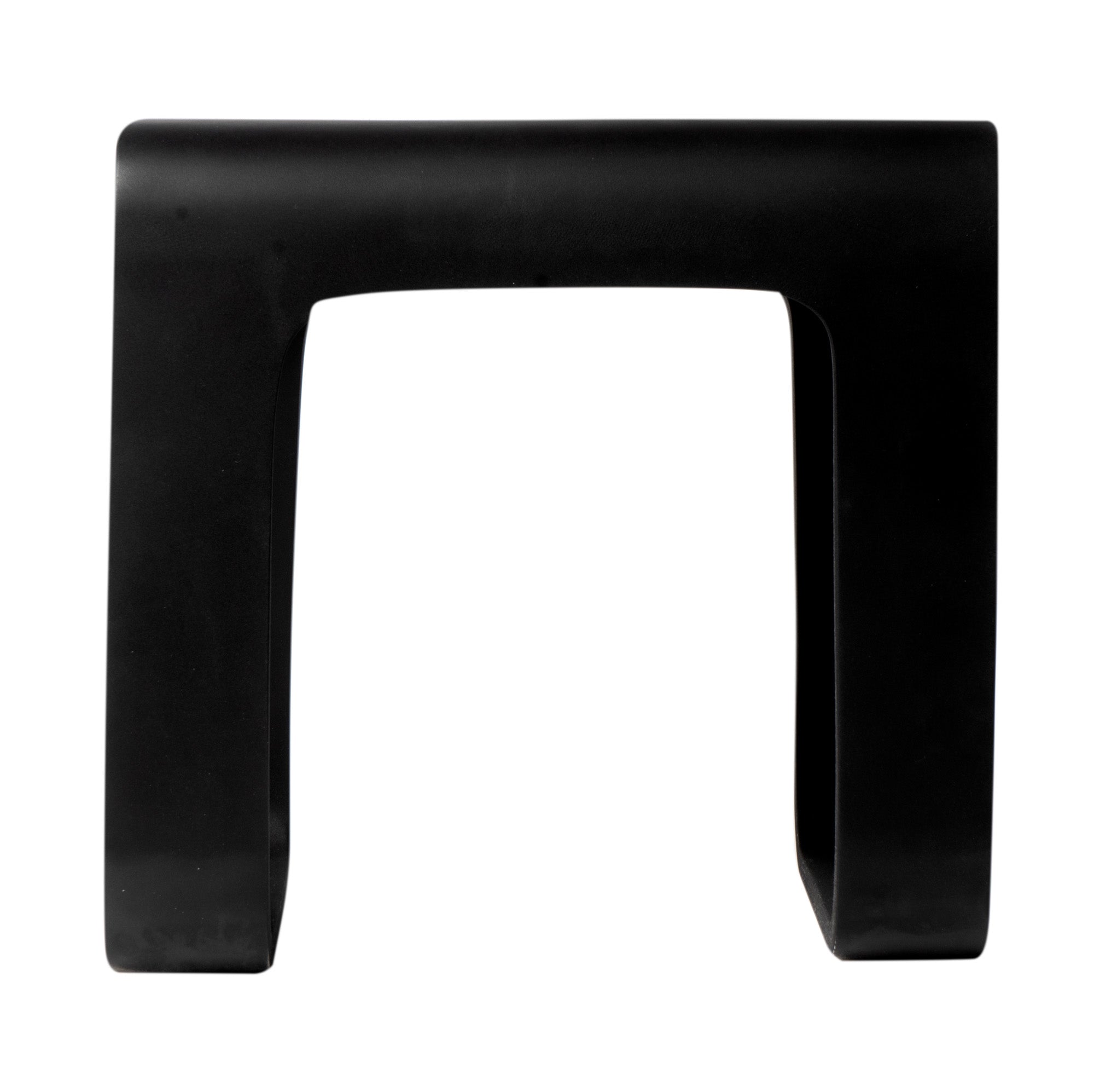 ALFI brand ABST99BM Black Matte Solid Surface Resin Bathroom / Shower Stool