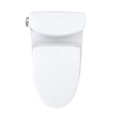 TOTO WASHLET+ Supreme II One-Piece Elongated 1.28 GPF Toilet and WASHLET+ S7A Contemporary Bidet Seat, Cotton White, Vitreous China|Plastic, MW6344736CEFG#01