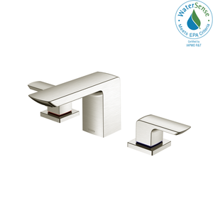 Alternate Image for TOTO GR Series 1.2 GPM Two Handle Widespread Bathroom Sink Faucet with Drain Assembly, Brushed Nickel, Brass, TLG02201U#BN
