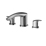 TOTO GM Two-Handle Deck-Mount Roman Tub Filler Trim, Polished Chrome, Brass, TBG09201U#CP