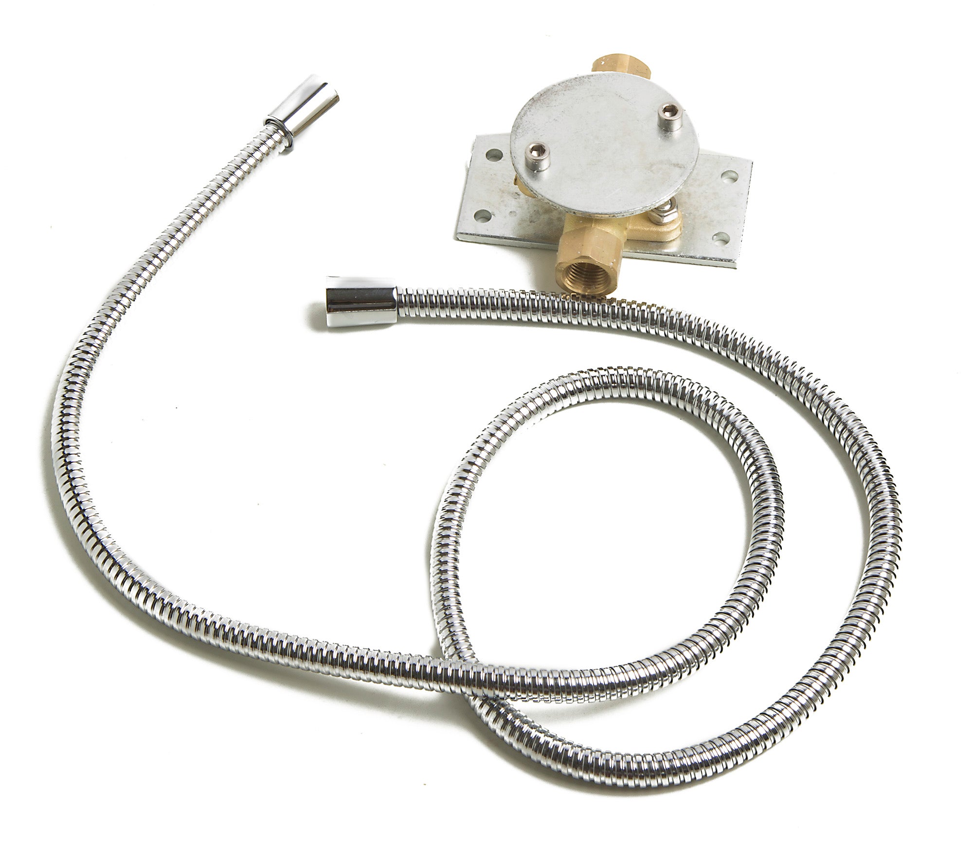ALFI brand Brass, AB2758-PC Polished Chrome Floor Mounted Tub Filler + Mixer /w additional Hand Held Shower Head