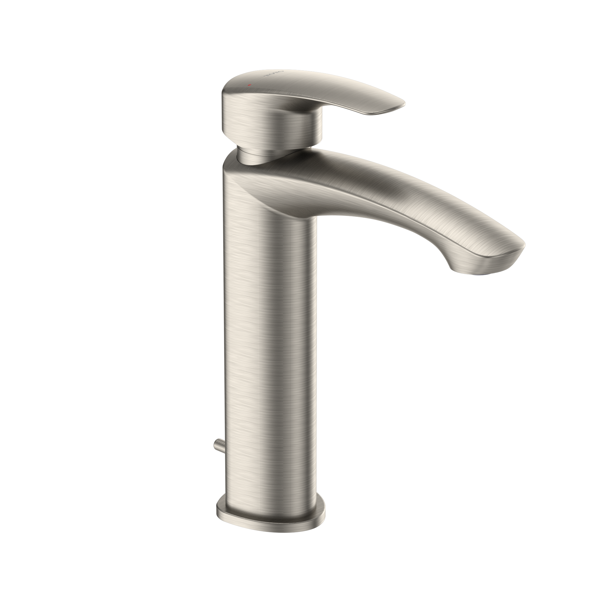 TOTO GM 1.2 GPM Single Handle Semi-Vessel Bathroom Sink Faucet with COMFORT GLIDE Technology, Brushed Nickel, Brass, TLG09303U#BN
