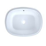 TOTO Maris 20-5/16" x 15-9/16" Oval Undermount Bathroom Sink with CEFIONTECT, Cotton White, Vitreous China, LT481G#01