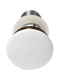 ALFI brand Brass, AB8056-W White Ceramic Mushroom Top Pop Up Drain for Sinks with Overflow