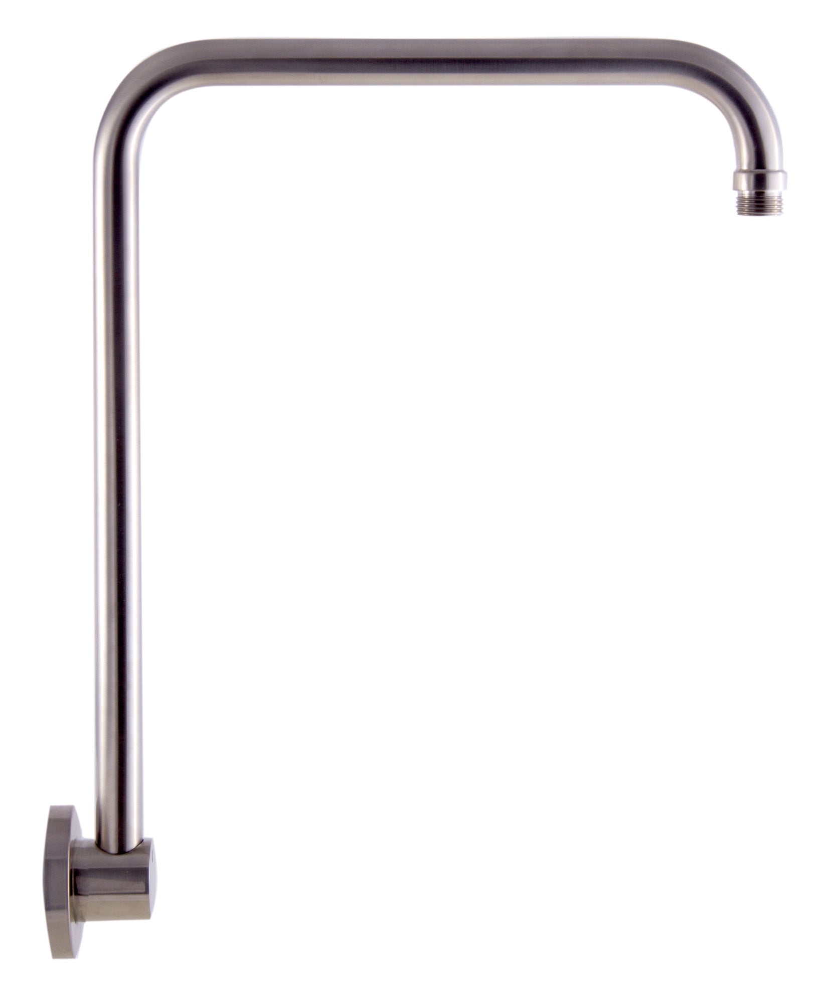 ALFI brand AB12GRW-BN Brushed Nickel 12" Round Raised Wall Mounted Shower Arm, Brass