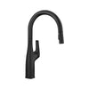 Blanco Rivana High-Arc Pull-Down Dual-Spray Kitchen Faucet, Matte Black, 1.5 GPM, Brass, 443020