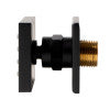 ALFI brand AB3820-BM Black Matte 2" Square Adjustable Shower Body Spray, Brass
