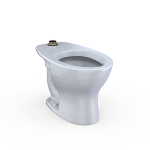 Alternate Image for TOTO TORNADO FLUSH Commercial Flushometer Floor-Mounted Universal Height Toilet with CEFIONTECT, ADA Compliant, Elongated, Cotton White, Vitreous China, CT725CUFG#01