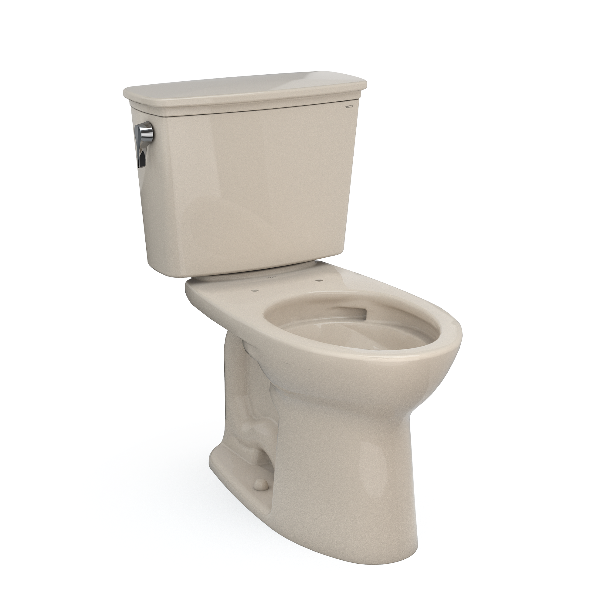 TOTO Drake Transitional Two-Piece Elongated 1.28 GPF Universal Height TORNADO FLUSH Toilet with CEFIONTECT, Bone, Vitreous China, CST786CEFG#03