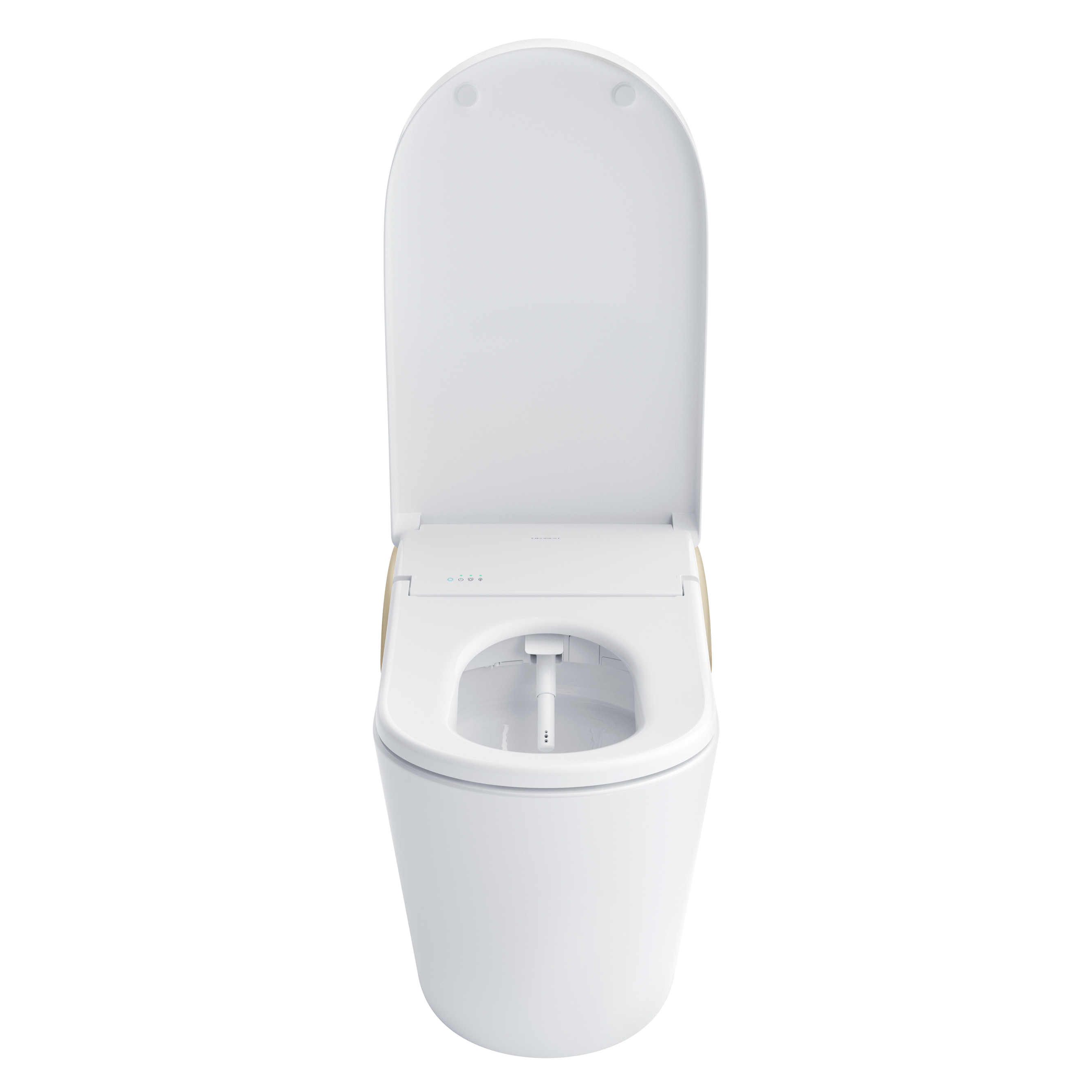 TOTO NEOREST LS Dual Flush 1.0 or 0.8 GF Integrated Bidet Toilet, Cotton White with Nickel Trim, Vitreous China and Plastic, MS8732CUMFG#01N
