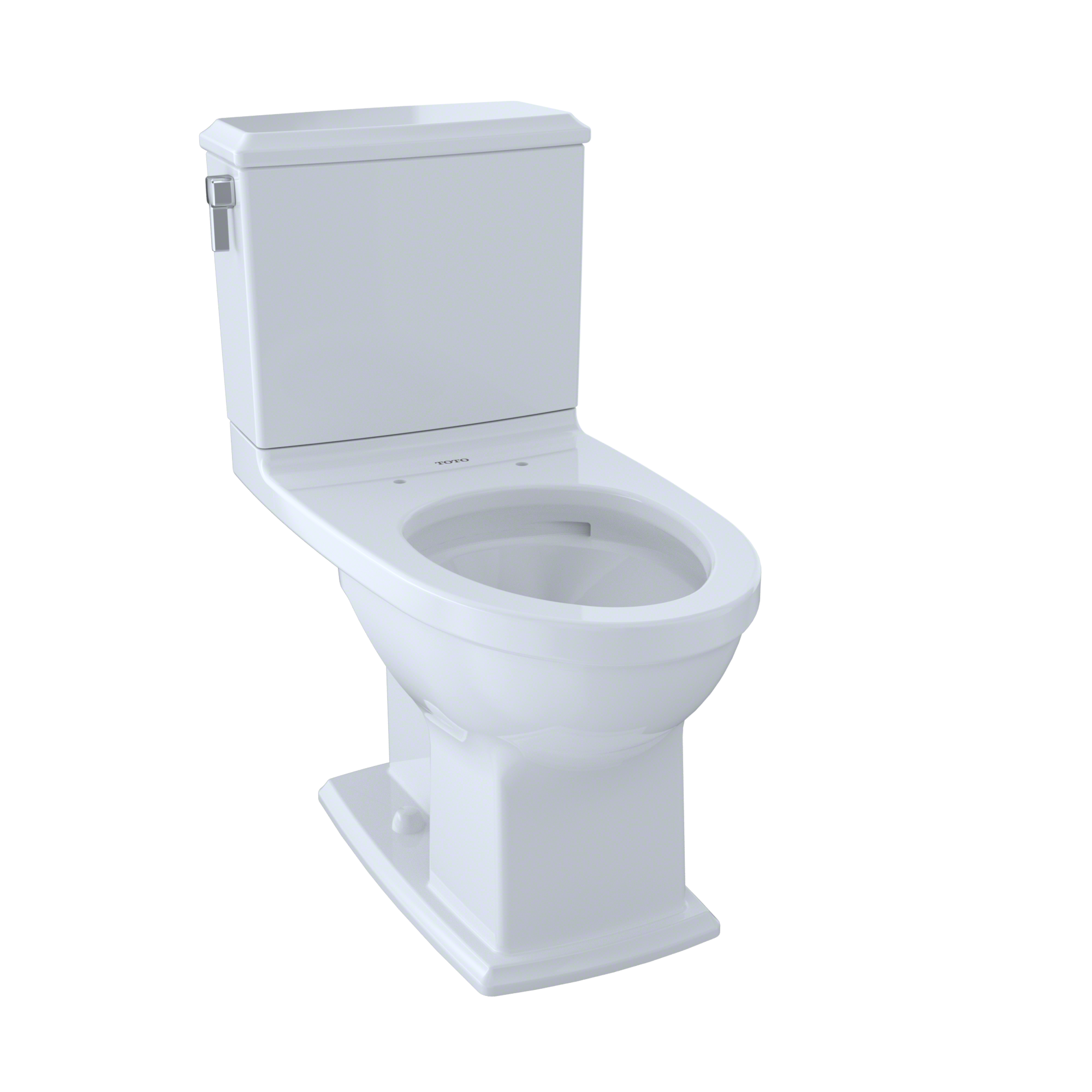 TOTO Connelly Two-Piece Elongated Dual-Max, Dual Flush 1.28 and 0.9 GPF Universal Height Toilet with CEFIONTECT, Cotton White, Vitreous China, CST494CEMFG#01