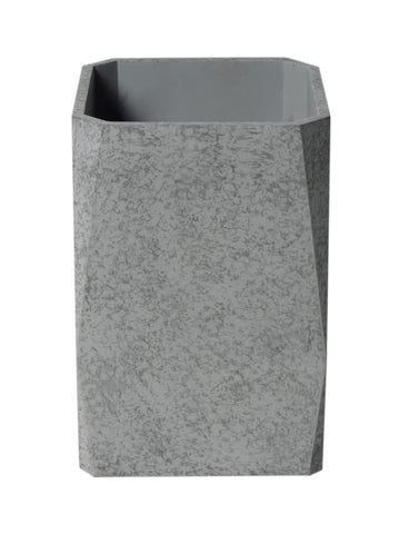 ALFI brand ABCO1045 12" x 8" Concrete Gray Matte Waste Bin for Bathrooms