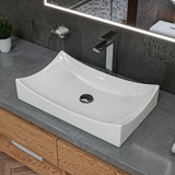 ALFI Polished Chrome Tall Square Single Lever Bathroom Faucet, AB1129-PC