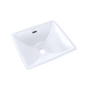 TOTO Legato Rectangular Undermount Bathroom Sink with CEFIONTECT, Cotton White, Vitreous China, LT624G#01