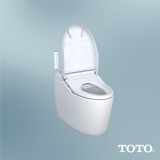 TOTO WASHLET G450 1.0 or 0.8 GPF Smart Toilet with Integrated Bidet Seat and CEFIONTECT, Cotton White, Vitreous China|Plastic, MS922CUMFG#01