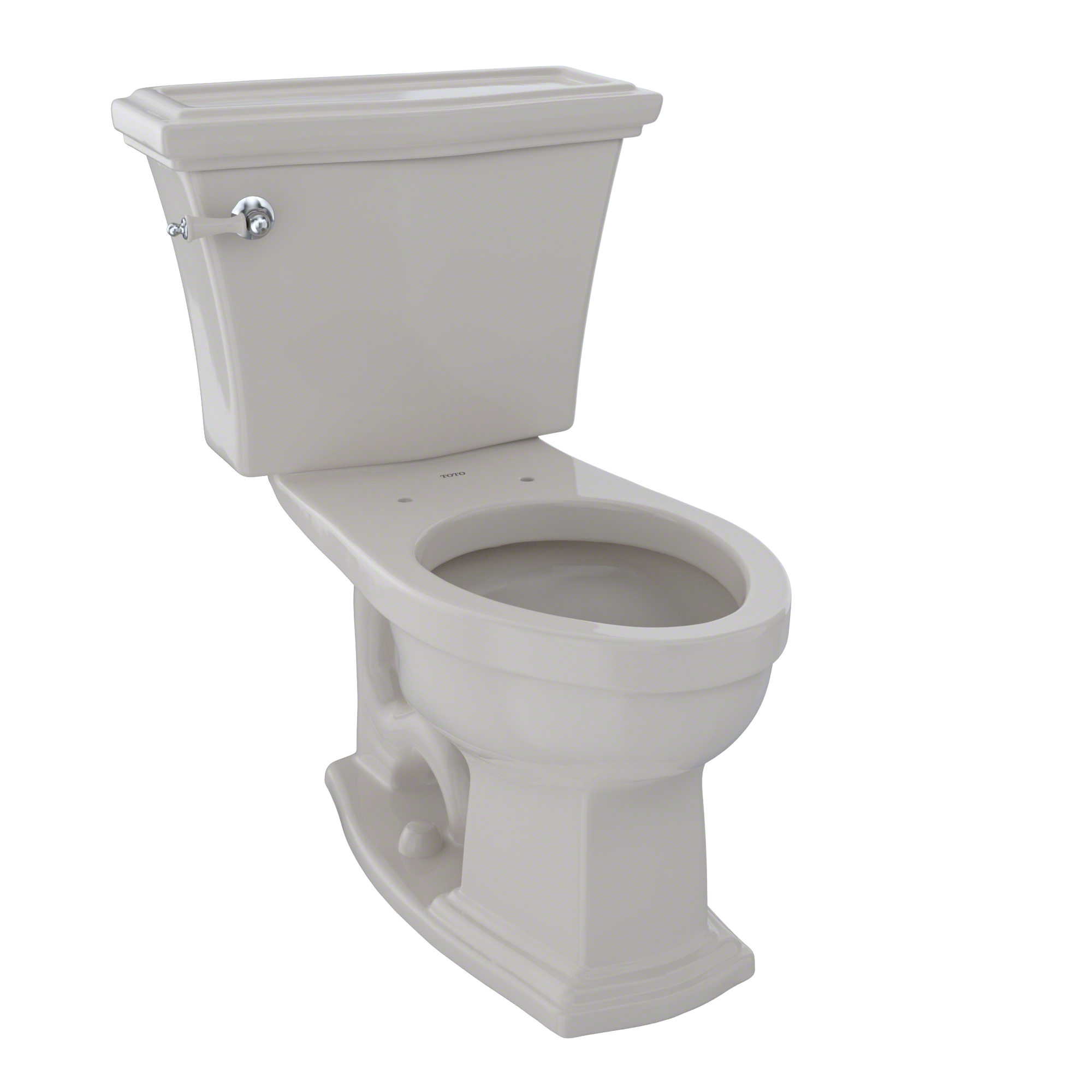 TOTO Eco Clayton Two-Piece Elongated 1.28 GPF Universal Height Toilet, Sedona Beige, Vitreous China, CST784EF#12