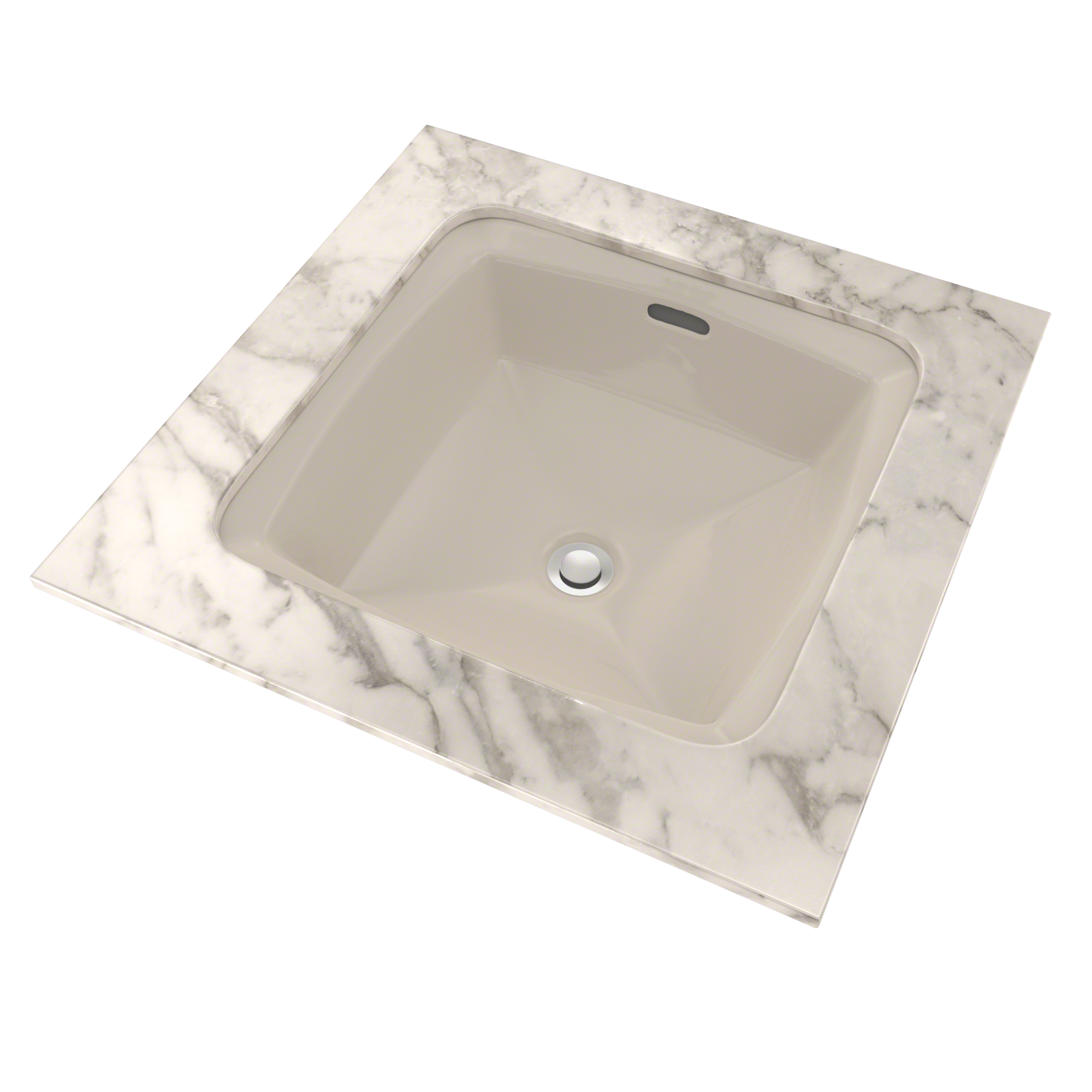 TOTO Connelly Square Undermount Bathroom Sink with CEFIONTECT, Sedona Beige, Vitreous China, LT491G#12