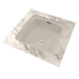 TOTO Connelly Square Undermount Bathroom Sink with CEFIONTECT, Sedona Beige, Vitreous China, LT491G#12